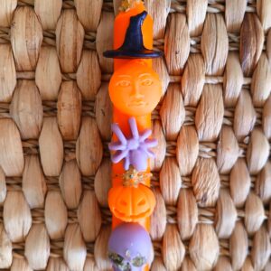 Svíčka halloween s olivínem