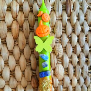 Svíčka jesenní motýl s lapis lazuli