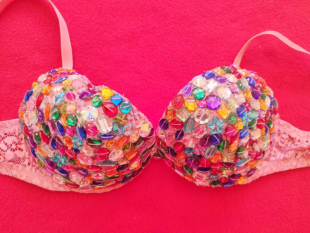 Farebná třpytivá podprsenka - Obrázek 4