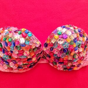 Farebná třpytivá podprsenka