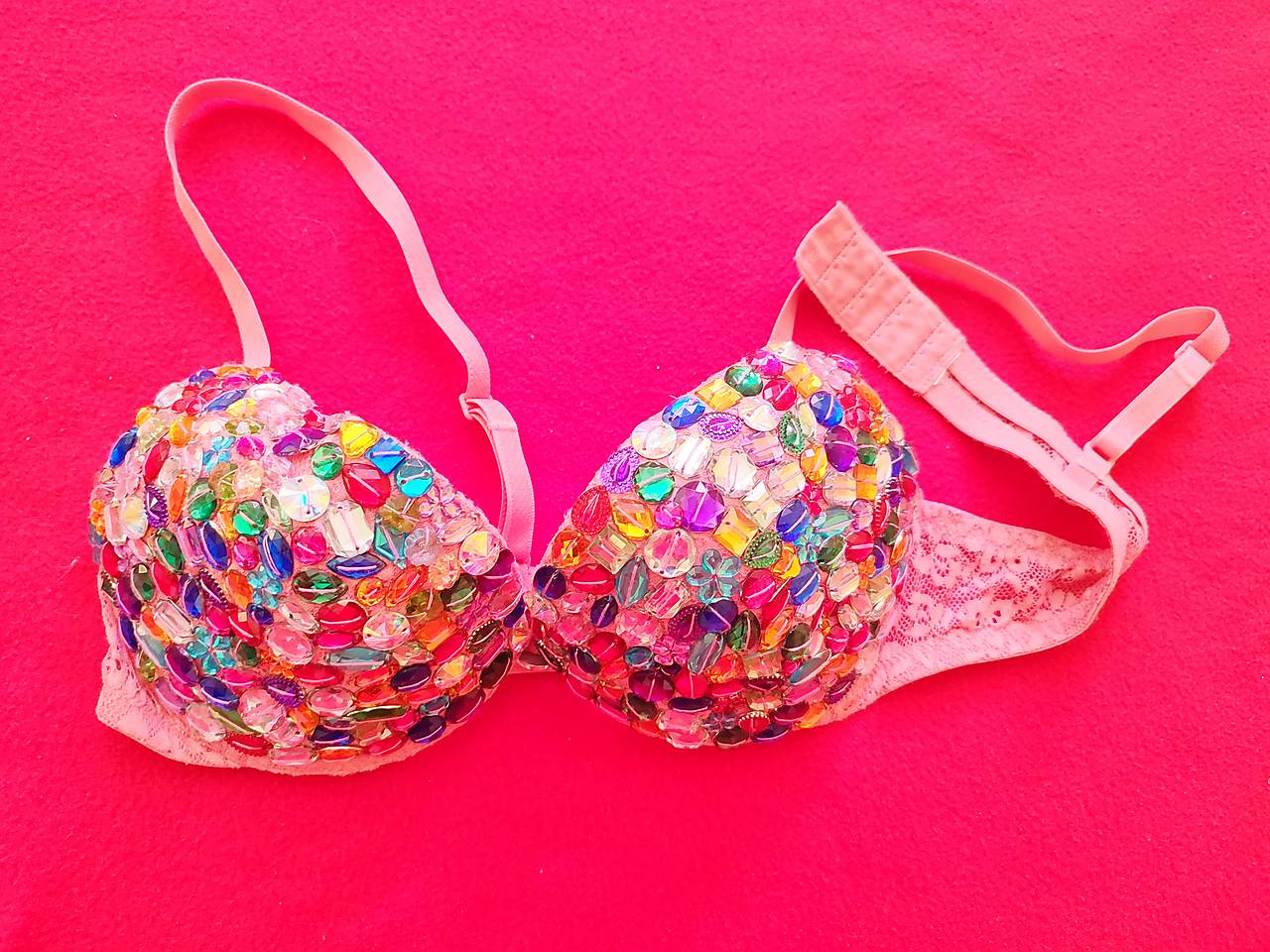 Farebná třpytivá podprsenka - Obrázek 2