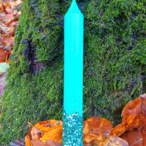 Svíčka vánoční/adventní tradiční vánočná zelená