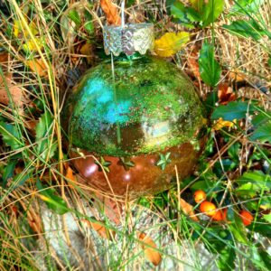 Gelová svíčka vánoční koule