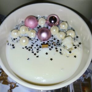 Vánoční svíčka růžová