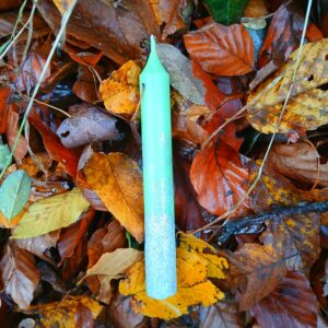 Svíčka vánoční/adventní olivově zelená